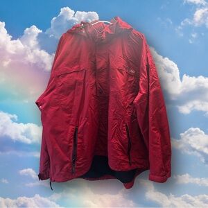 CHAPS RALPH LAUREN RED WINDBREAKER JACKET - SZ XXL